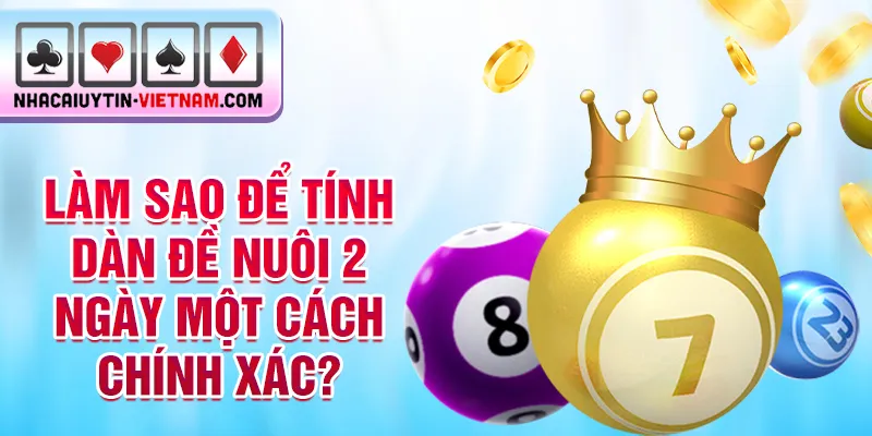 Làm sao để tính dàn đề nuôi 2 ngày một cách chính xác?